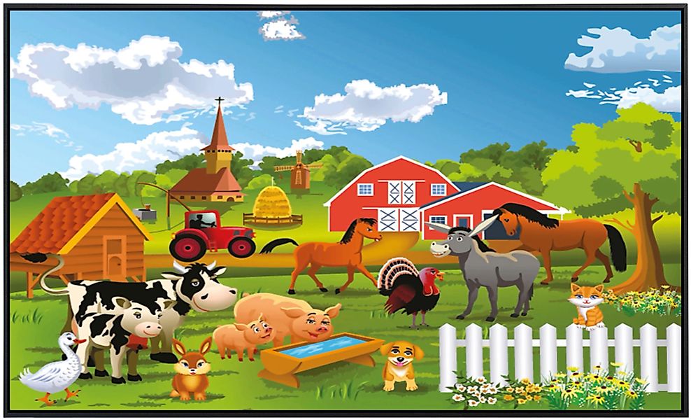 Papermoon Infrarotheizung »Bauernhof, Bauernhof«, sehr angenehme Strahlungs günstig online kaufen