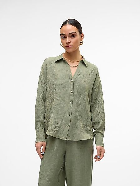 Vero Moda Langarmbluse "VMMELANEY QUEENY LS SHIRT WVN NOOS" günstig online kaufen