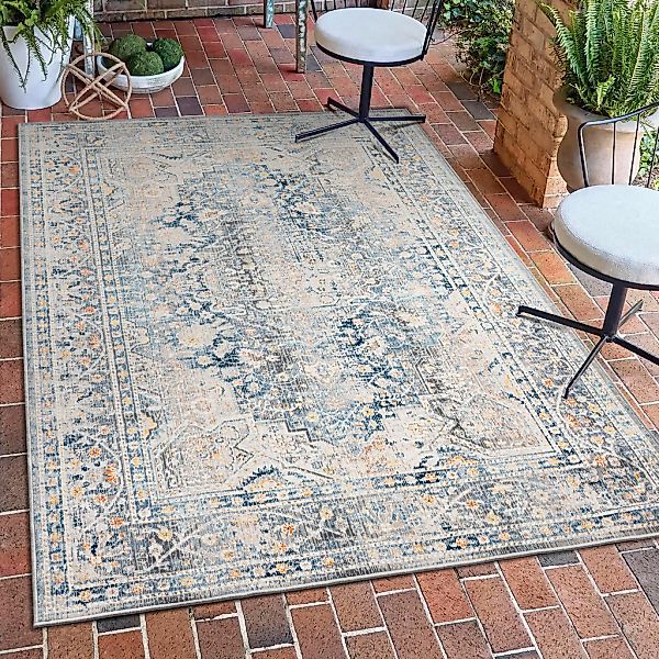 my home Teppich "Arik" rechteckig 4 mm Höhe Orient-Optik, Bordüre, pflegele günstig online kaufen