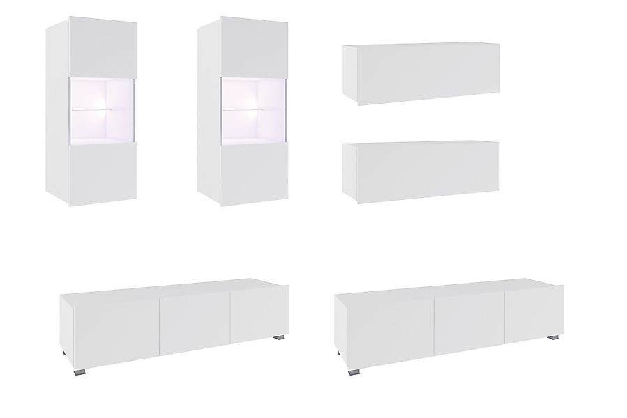 99rooms Wohnwand Bietula, (Set (6-St), Wohnzimmer-Set), 6-teilig, wahlweise günstig online kaufen