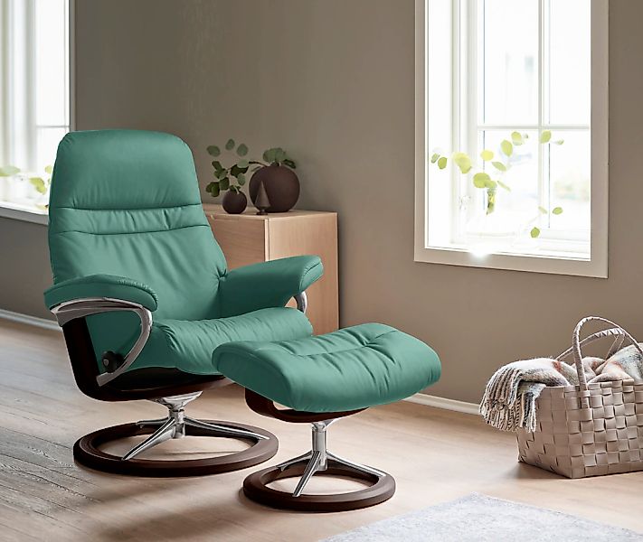 Stressless Relaxsessel "Sunrise" Relaxsessel mit Hocker, mit Signature Base günstig online kaufen