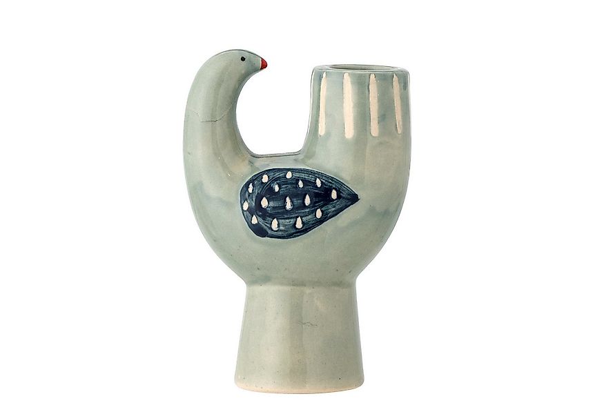 Bloomingville Kerzenständer Bloomingville Trudy Kerzenhalter, Blau, Steingu günstig online kaufen