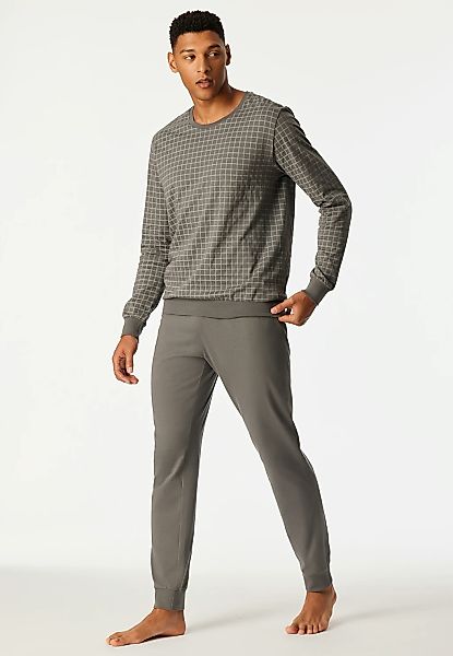 uncover by SCHIESSER Schlafanzug "Uncover Nightwear" 2 tlg. Langarm, Rundha günstig online kaufen