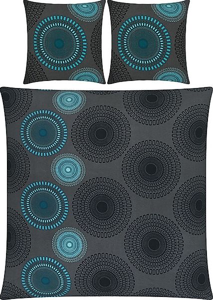 REDBEST Bettwäsche Bettwäsche, Biber, Kreise günstig online kaufen