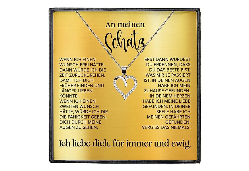 22Feels Schmuckset Schatz Frauen Herz Halskette Ich Liebe Dich Geschenk Dam günstig online kaufen