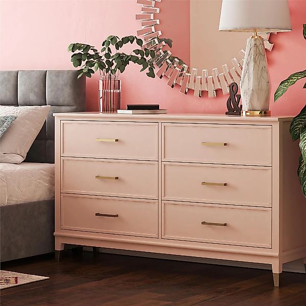 CosmoLiving by Cosmopolitan Kommode "Westerleigh" mit 6 Schubladen, MDF, Be günstig online kaufen