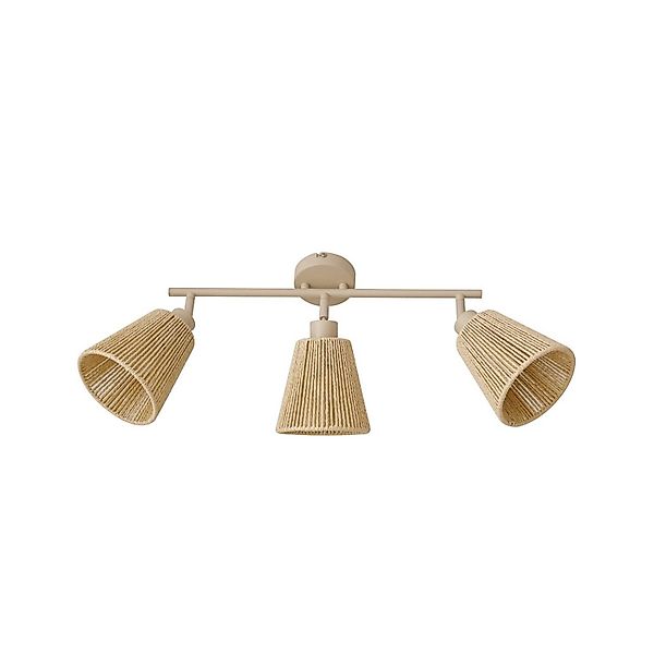 Lindby Deckenlampe Anuva 10041975 Skandinavisch in Creme aus Papier 3-flamm günstig online kaufen