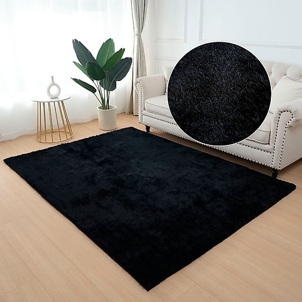 my home Hochflor-Teppich "Dana light, besonders weich, Mikrofaser Teppiche" günstig online kaufen