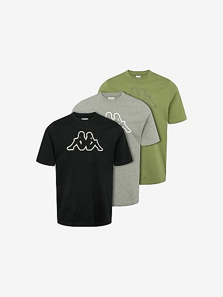 Kappa Kurzarmhemd "Kappa T-shirt Cromen 3-pack" günstig online kaufen