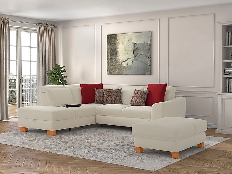 sit&more Ecksofa "Dundee L-Form" mit Federkern und Massivholzfüßen, wahlwei günstig online kaufen