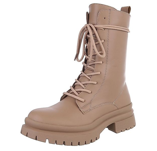 Ital-Design Damen Schnürschuhe Freizeit Stiefelette (90482759) Blockabsatz günstig online kaufen