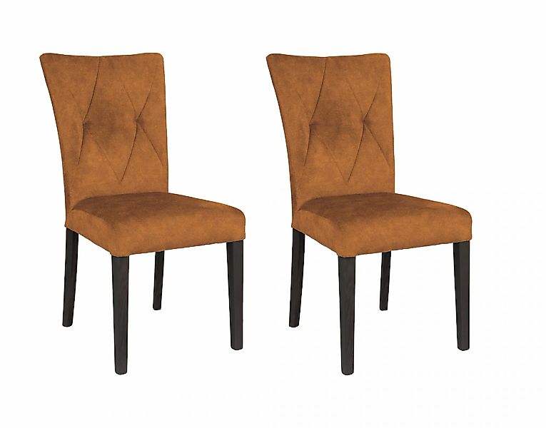 Home affaire 4-Fußstuhl "Diamond" (Set) 2 Stk.Sitz und Ruecken gepolstert günstig online kaufen