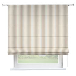 Dekoria Raffrollo Torino, hellbraun-ecru , 100 x 170 cm günstig online kaufen