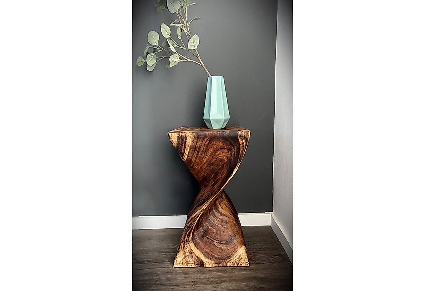 FaHome Blumenhocker Holzhocker - Edler Beistelltisch Holz (50x28x28cm), Mas günstig online kaufen