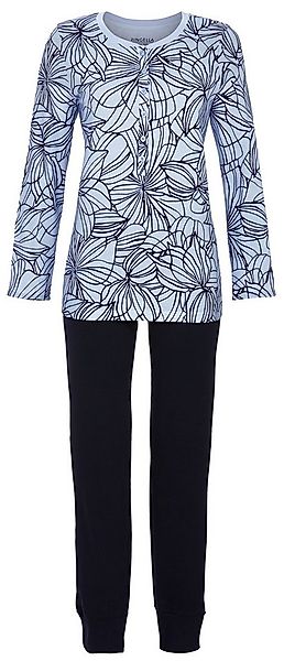Ringella Schlafanzug Modischer Damen Pyjama mit langem Arm (2 tlg) Baumwoll günstig online kaufen