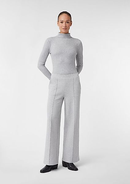 comma Chinos Hose Elastische Wide-Leg-Hose aus günstig online kaufen
