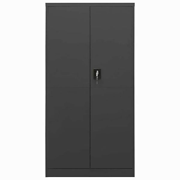 furnicato Aktenschrank Schließfachschrank Anthrazit 90x40x180 cm Stahl (1-S günstig online kaufen