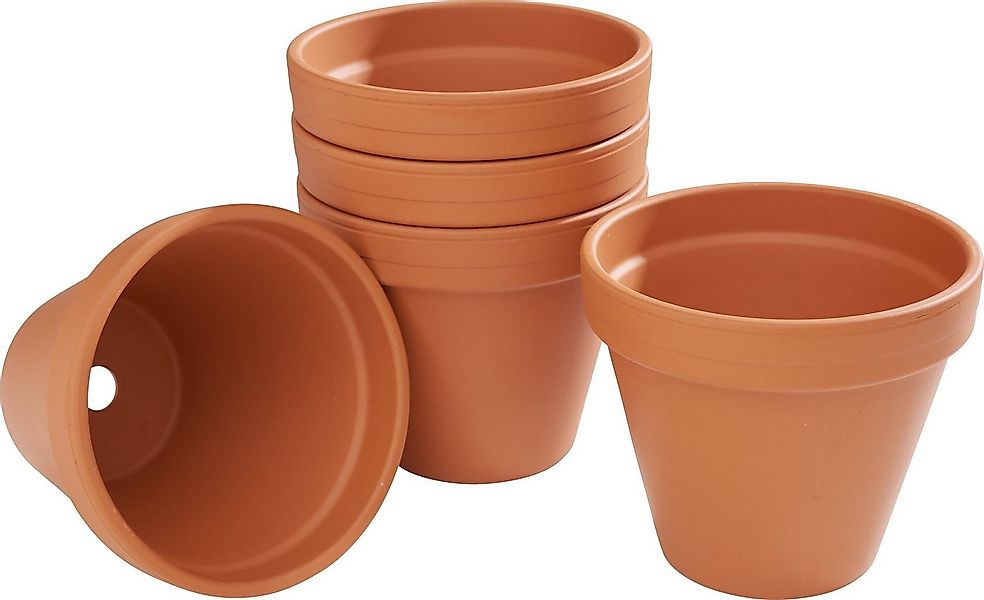 VBS Blumentopf Terrakotta, 14 cm, 10 Stück, unglasiert günstig online kaufen