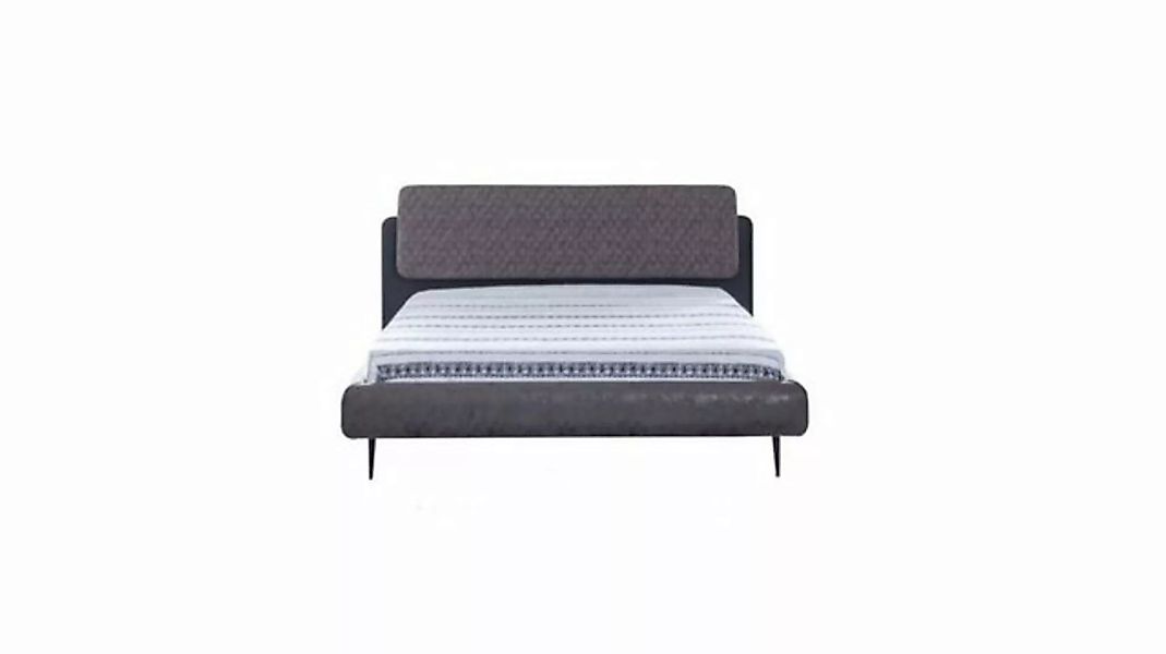 JVmoebel Bett Doppelbett Bett 160 cm Bettrahmen Grau Stoff Betten Modern Sc günstig online kaufen