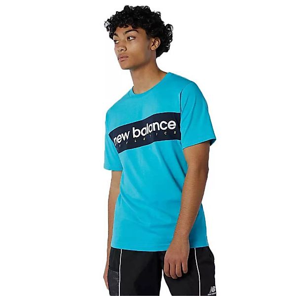 New Balance Athletics Linear Kurzarm T-shirt M Virtual Sky günstig online kaufen