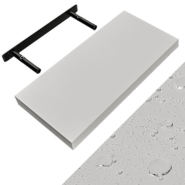 Wandregal Schweberegal Weiß 50cm + Halterung günstig online kaufen