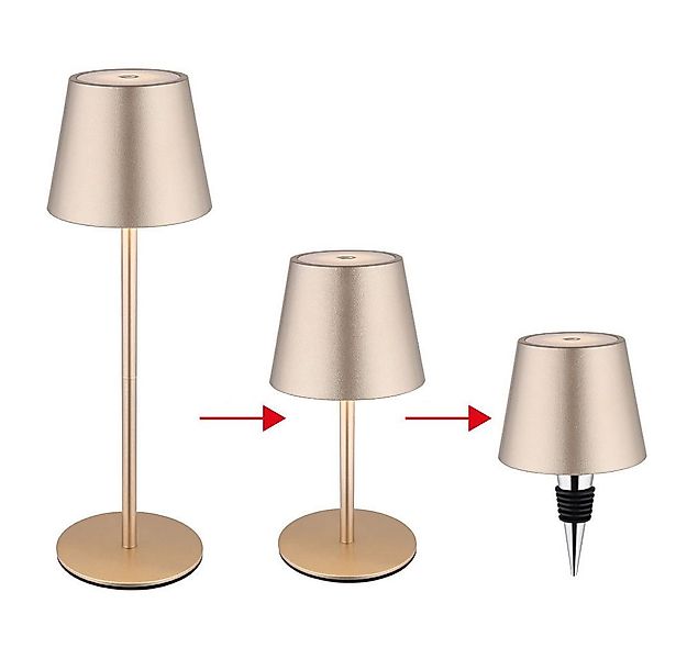 GLOBO LIGHTING LED Außen-Tischleuchte, LED-Leuchtmittel fest verbaut, Kaltw günstig online kaufen