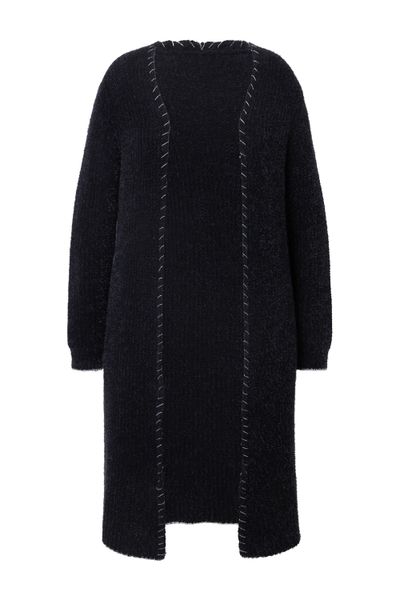 MIAMODA Strickjacke Strickjacke extra lang Ausschnitt günstig online kaufen