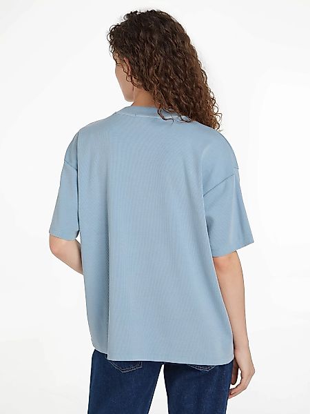 Calvin Klein Jeans T-Shirt "WASHED RIB LABEL BOYFRIEND TEE", mit Logomarken günstig online kaufen