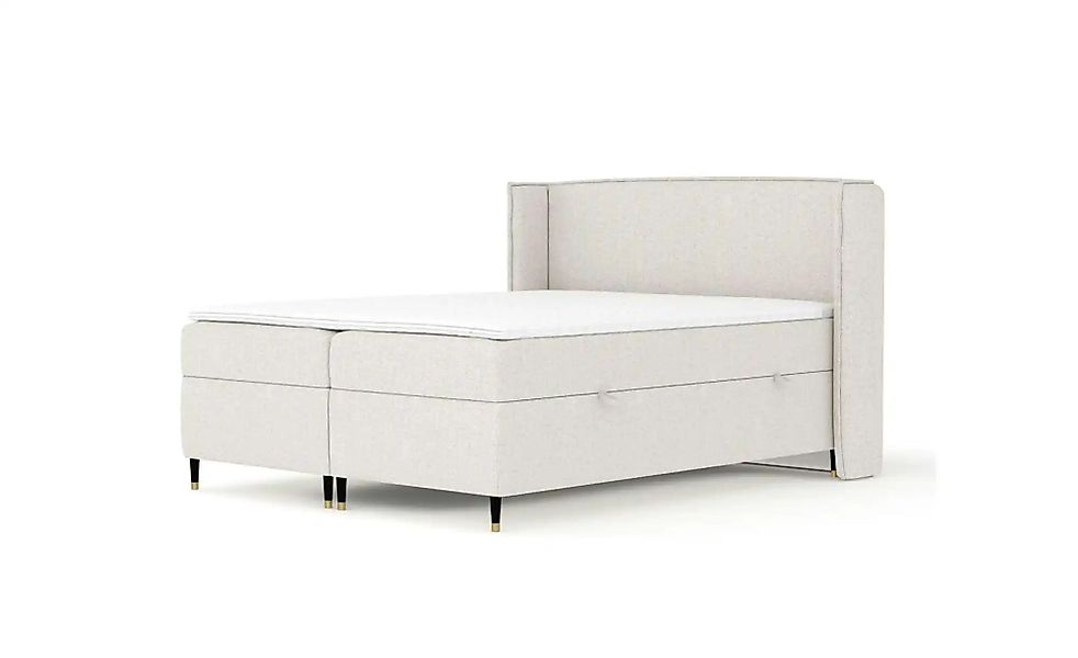 Boxspringbett mit Stauraum   ¦ beige ¦ Maße (cm): B: 198 H: 117 Betten > Ko günstig online kaufen