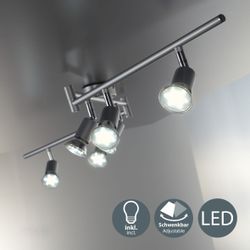 B.K.Licht LED Deckenspots, Leuchtmittel wechselbar, Warmweiß, günstig online kaufen
