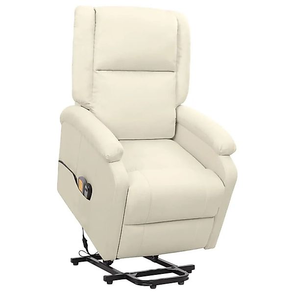 vidaXL Massagesessel mit Aufstehhilfe Creme Stoff 329718 günstig online kaufen