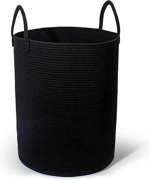 Zedelmaier Wäschekorb aus Baumwolle mit Griffen, Aufbewahrungskorb Geflocht günstig online kaufen