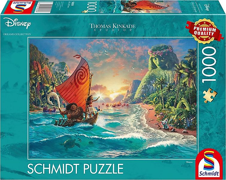 Schmidt Spiele Puzzle Disney, Vaiana Moana von Thomas Kinkade, 1000 Puzzlet günstig online kaufen