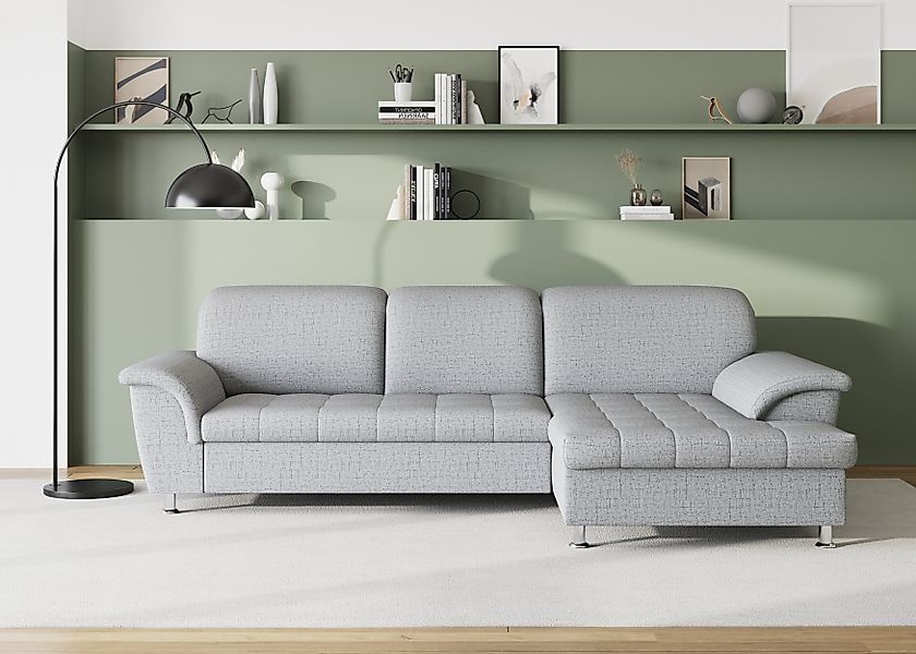 DOMO collection Ecksofa "Franzi Steppung im Sitzbereich B7T/H: 278/162/80 c günstig online kaufen