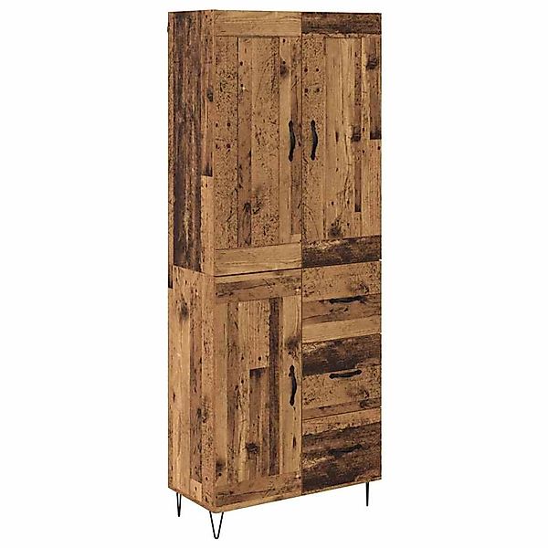vidaXL Highboard Altholz 69,5 x 34 x 180 cm Holzwerkstoff 3415680 günstig online kaufen