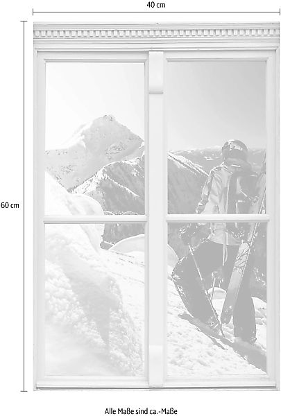queence Wandsticker "Skifahrer" günstig online kaufen