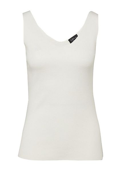 s.Oliver Muskelshirt Strickpullunder Ärmelloses Feinstrick-Top im Slim Fit günstig online kaufen