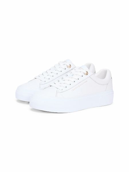 Tommy Hilfiger Plateausneaker "TH FOXING PLATFORM LEATHER", Freizeitschuh, günstig online kaufen