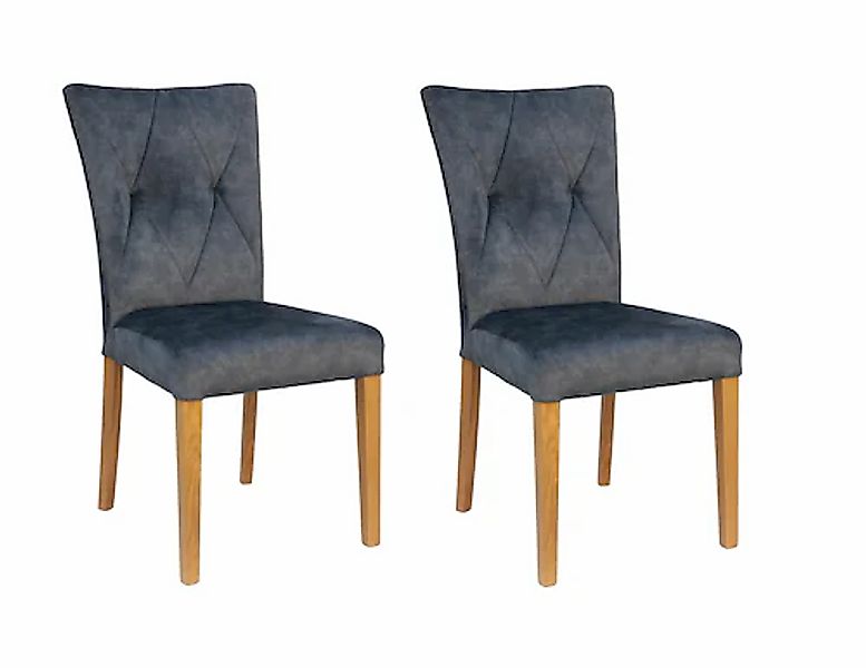 Home affaire 4-Fußstuhl »Diamond« (Set) 2 Stk.Sitz und Ruecken gepolstert günstig online kaufen