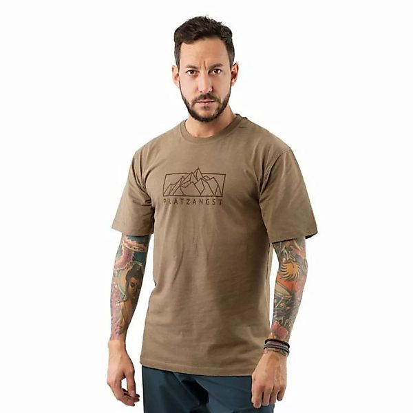 Platzangst T-Shirt T-Shirts Platzangst Mountain Logo Braun XS (1-tlg) günstig online kaufen