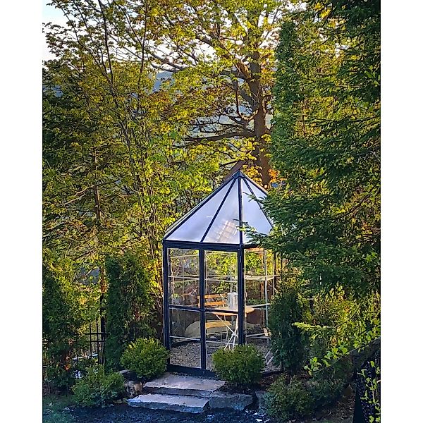 Palram - Canopia  Oasis 2.5 x 2.1 Gewächshaus rund Gewächshaus hexagon Glas günstig online kaufen