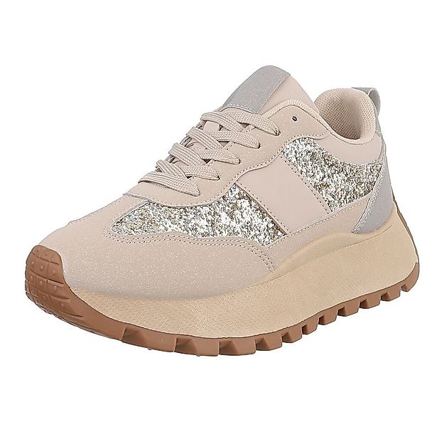 Ital-Design Stylische Sneakers mit Glitzerdetails für Damen Sneaker (901697 günstig online kaufen