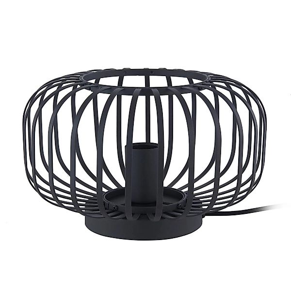 Lindby Tischlampe Krish 10010600 Retro Vintage Antik in Schwarz aus Metall günstig online kaufen