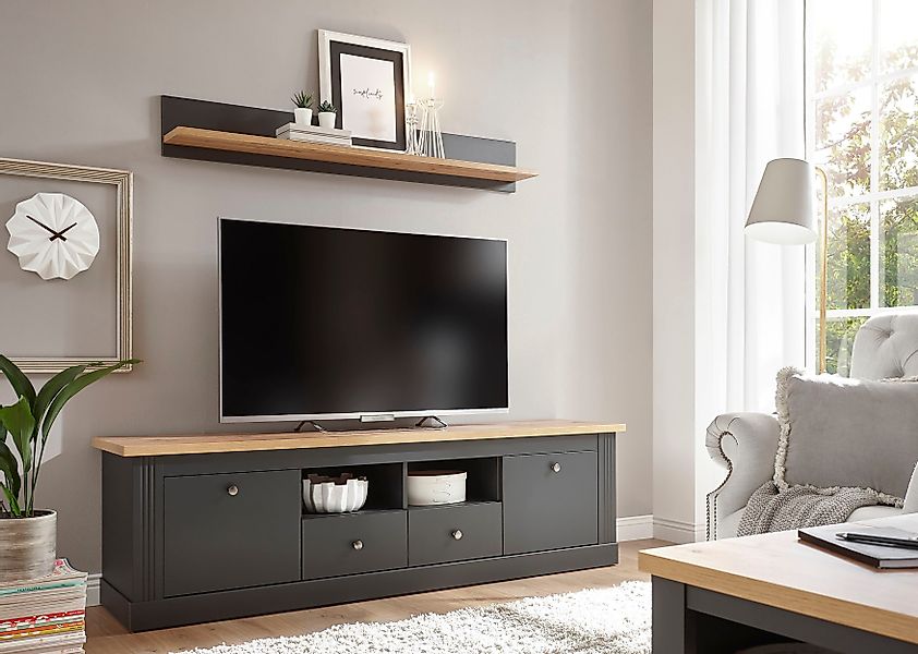 Home affaire Wohnwand "Westminster", (Set, 2 St.), im romantischen Landhaus günstig online kaufen
