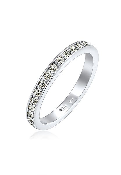 Elli Fingerring Memoire Verlobung Kristalle 925 günstig online kaufen