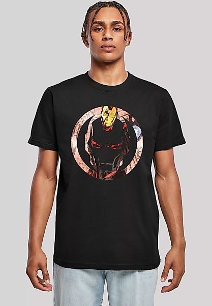 F4NT4STIC T-Shirt "Marvel Superhelden Iron Man Montage Symbol", Herren,Prem günstig online kaufen