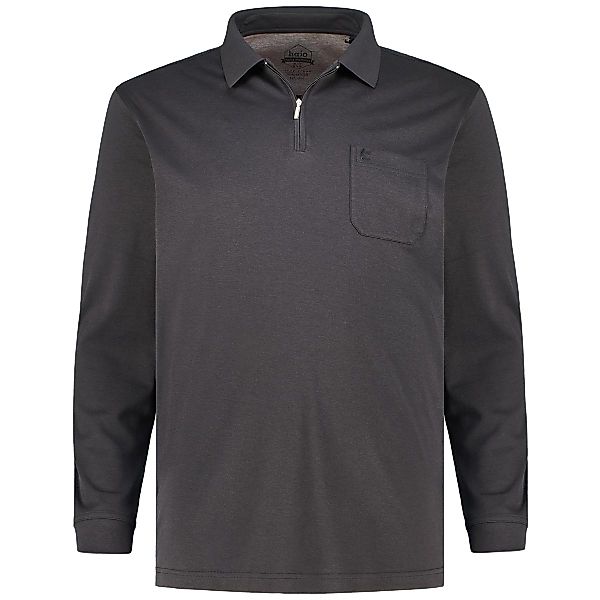 Hajo Poloshirt aus Baumwollmischung Farbe schwarz Größe: 3XL günstig online kaufen