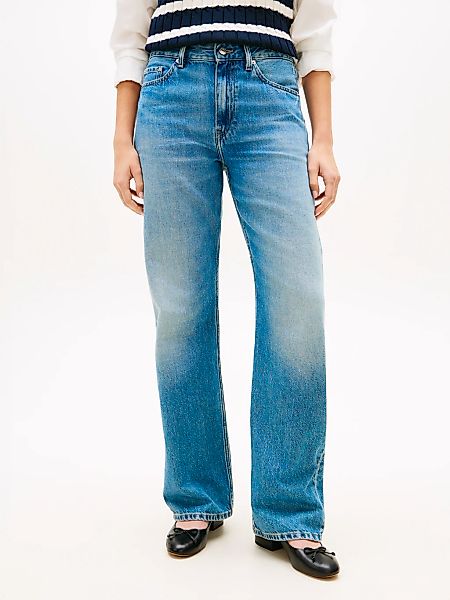 Tommy Hilfiger Straight-Jeans mit dezenter Logostickerei günstig online kaufen