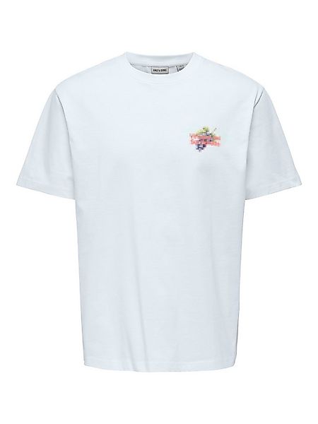 ONLY & SONS T-Shirt ONSFRED LIFE RLX SS PRINT TEE NOOS Baumwolle, relaxed f günstig online kaufen