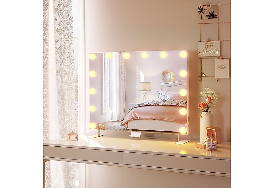 SONNI Schminkspiegel Tisch- und wandmontierter Schminkspiegel,Mit Mobiltele günstig online kaufen